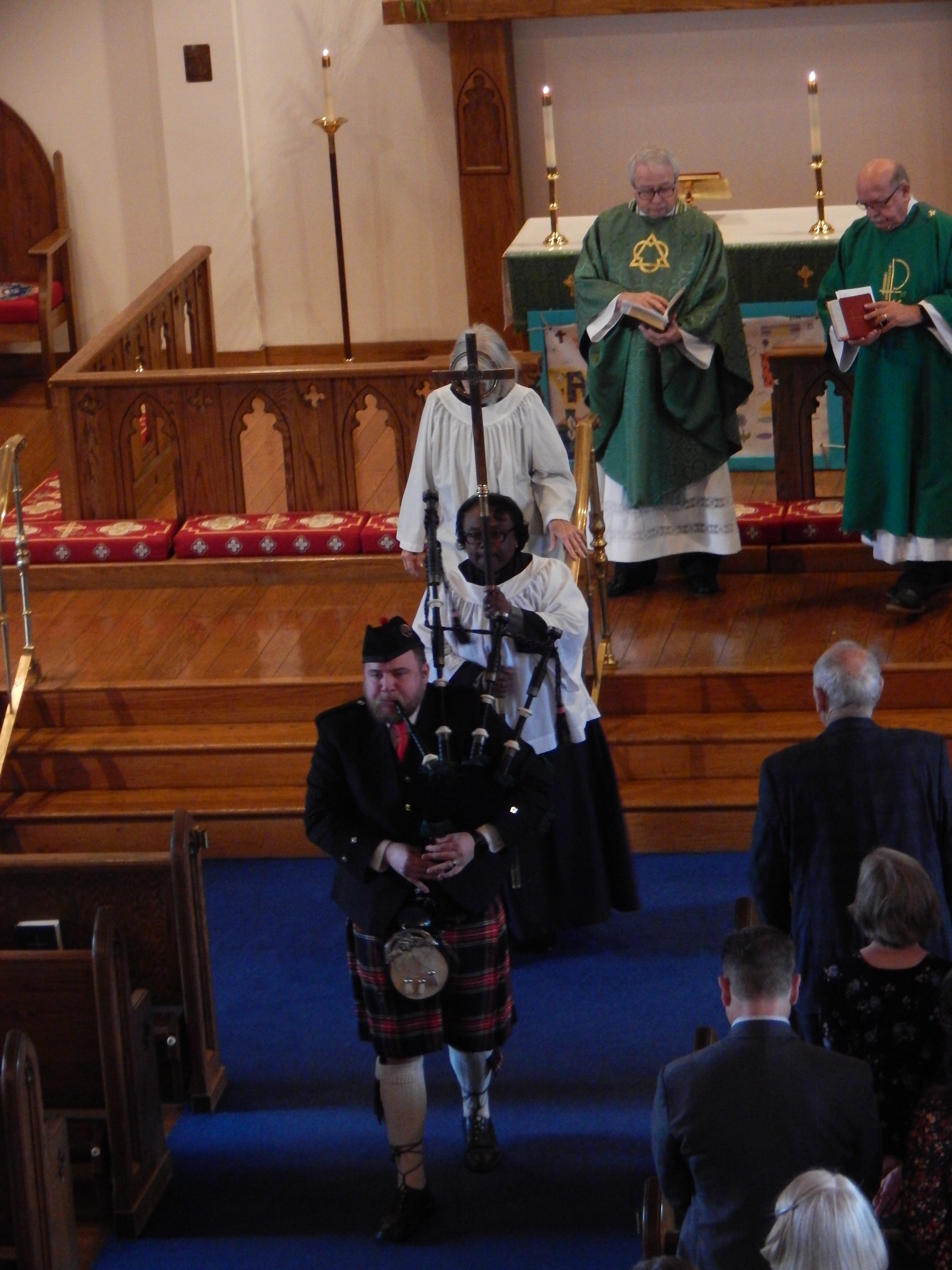 Recessional with Bag Piper